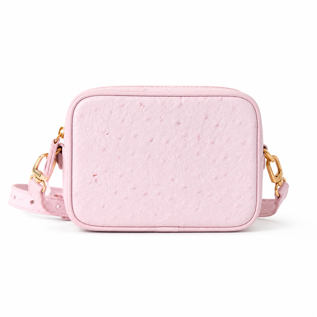 Louis Vuitton Papillon BB — Ostrich Leather in Rose Poudre with Heart Charm