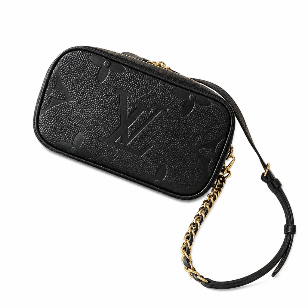 Louis Vuitton Vanity PM — Monogram Empreinte Leather in Black