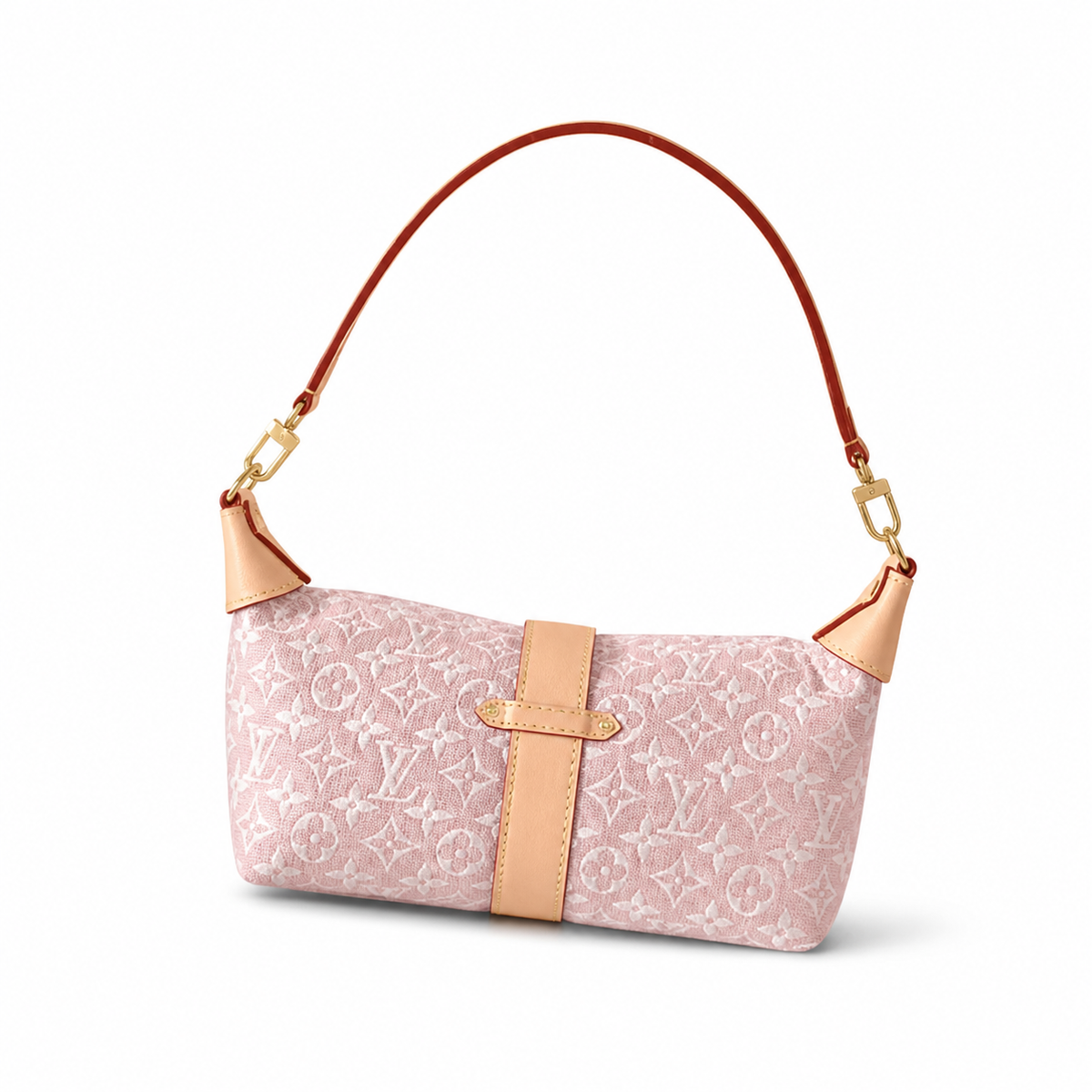 Louis Vuitton Papillon BB — Monogram Shine in Rose Poudre with Vachetta Leather Trim