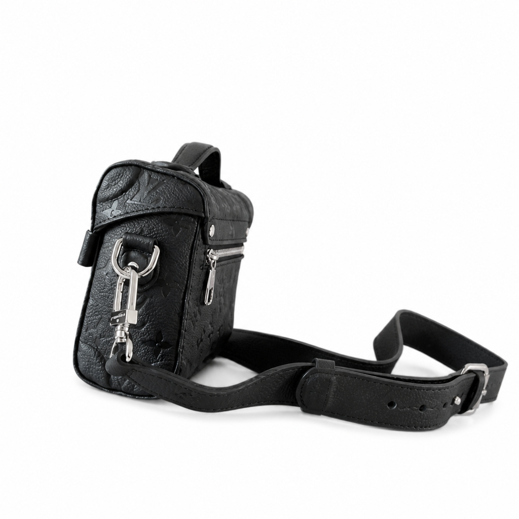 Louis Vuitton Trunk on Chain — Monogram Empreinte Leather in Noir with Silver Hardware