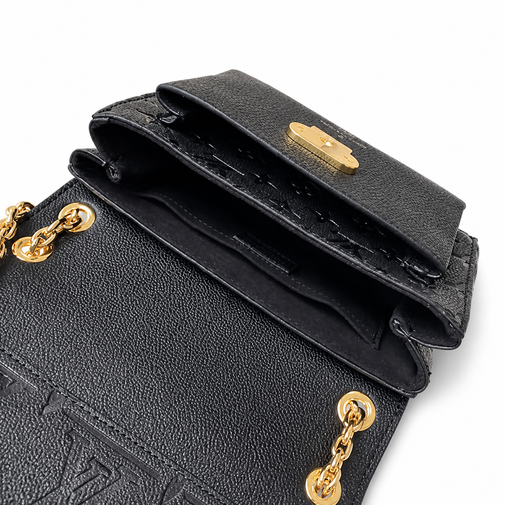 Louis Vuitton Vavin BB — Monogram Empreinte Leather in Black