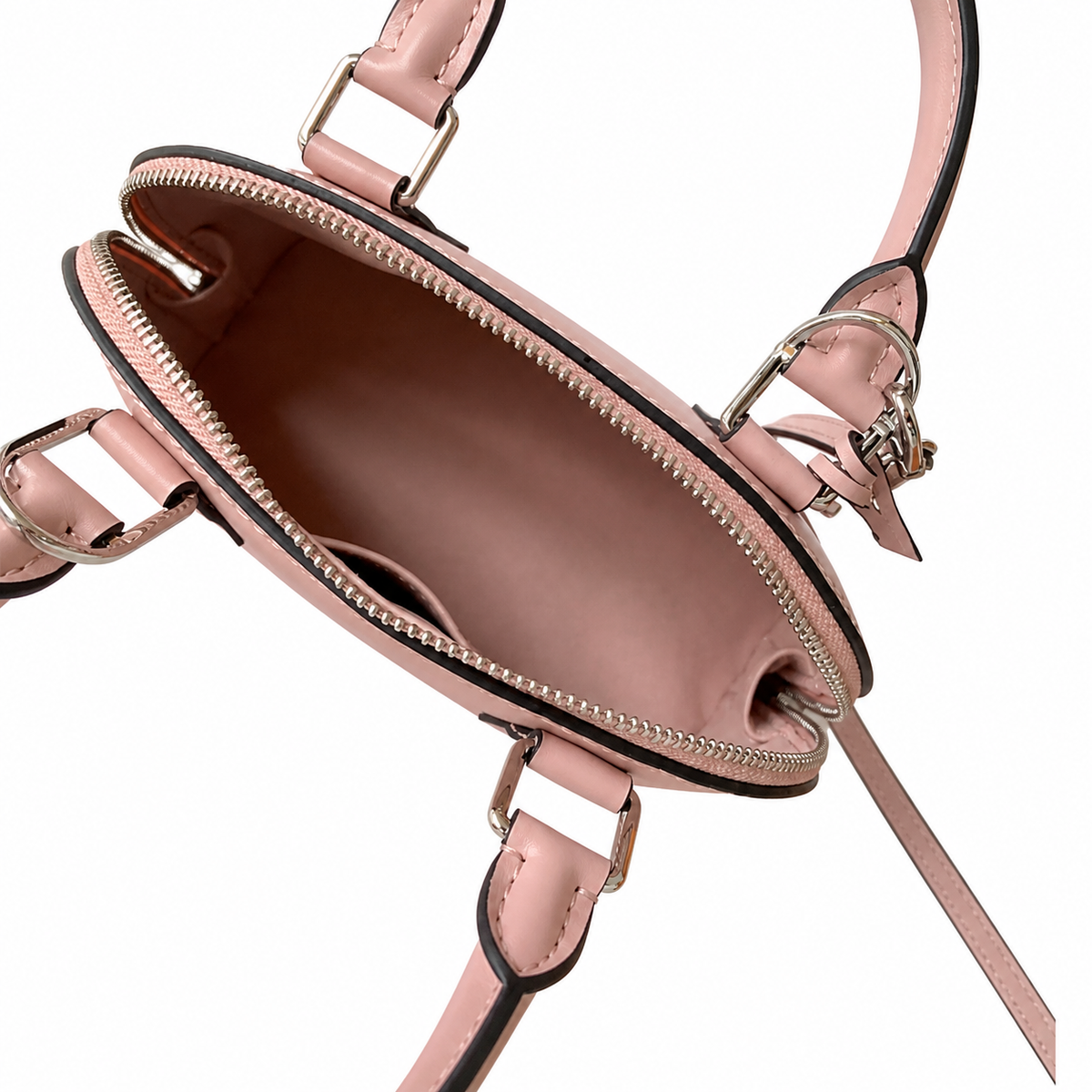 Louis Vuitton Alma BB — Epi Leather in Rose Ballerine with Silver Lock & Key