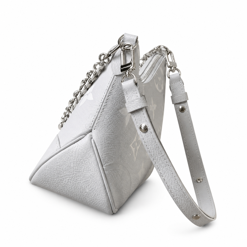 Louis Vuitton Bagatelle — White Giant Monogram Empreinte & Silver Hardware