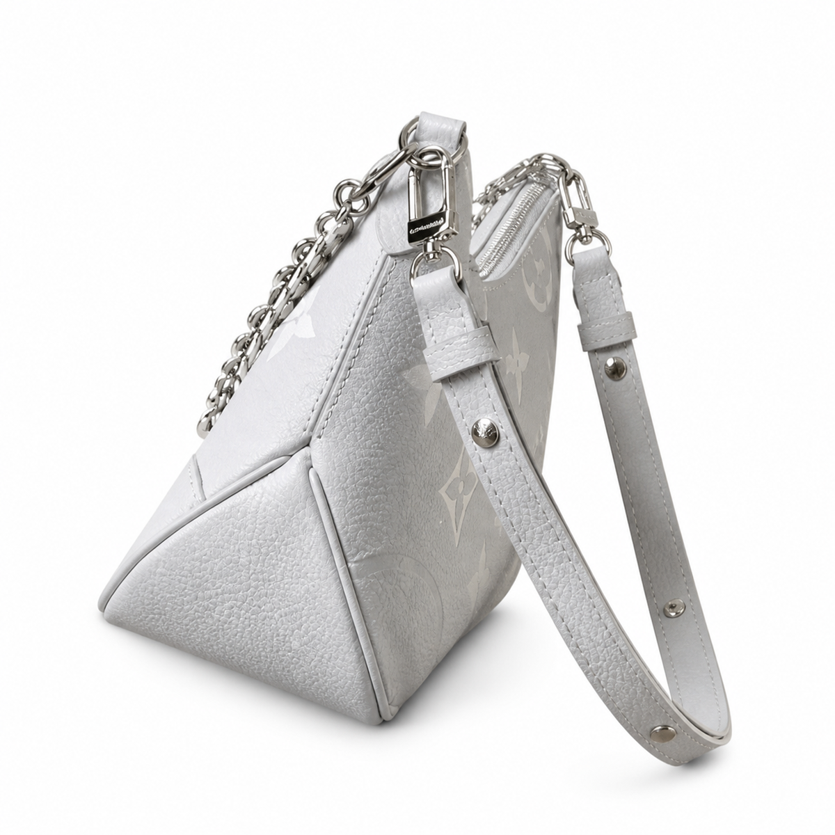 Louis Vuitton Bagatelle — White Giant Monogram Empreinte & Silver Hardware