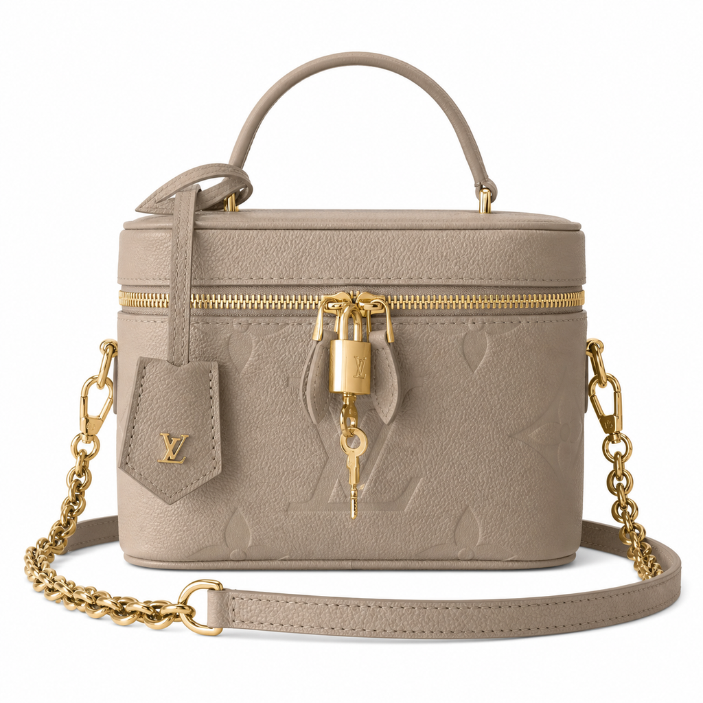 Louis Vuitton Vanity PM — Monogram Empreinte Leather in Tourterelle