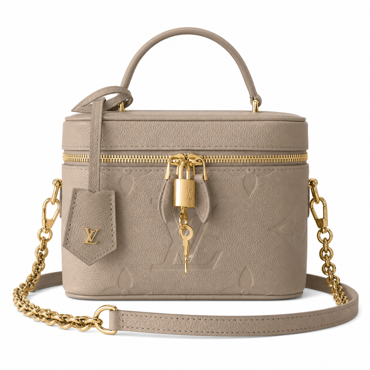 Louis Vuitton Vanity PM — Monogram Empreinte Leather in Tourterelle