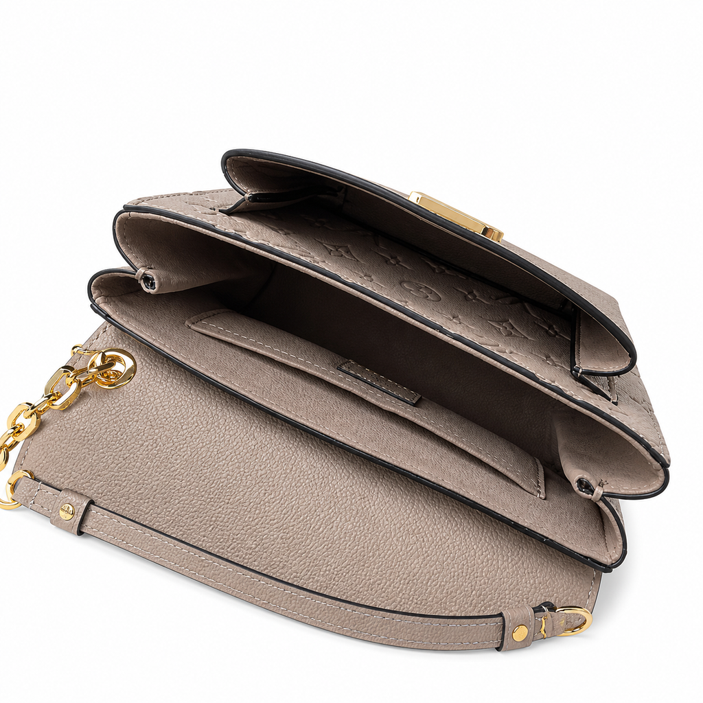 Louis Vuitton Vavin BB — Monogram Empreinte Leather in Tourterelle