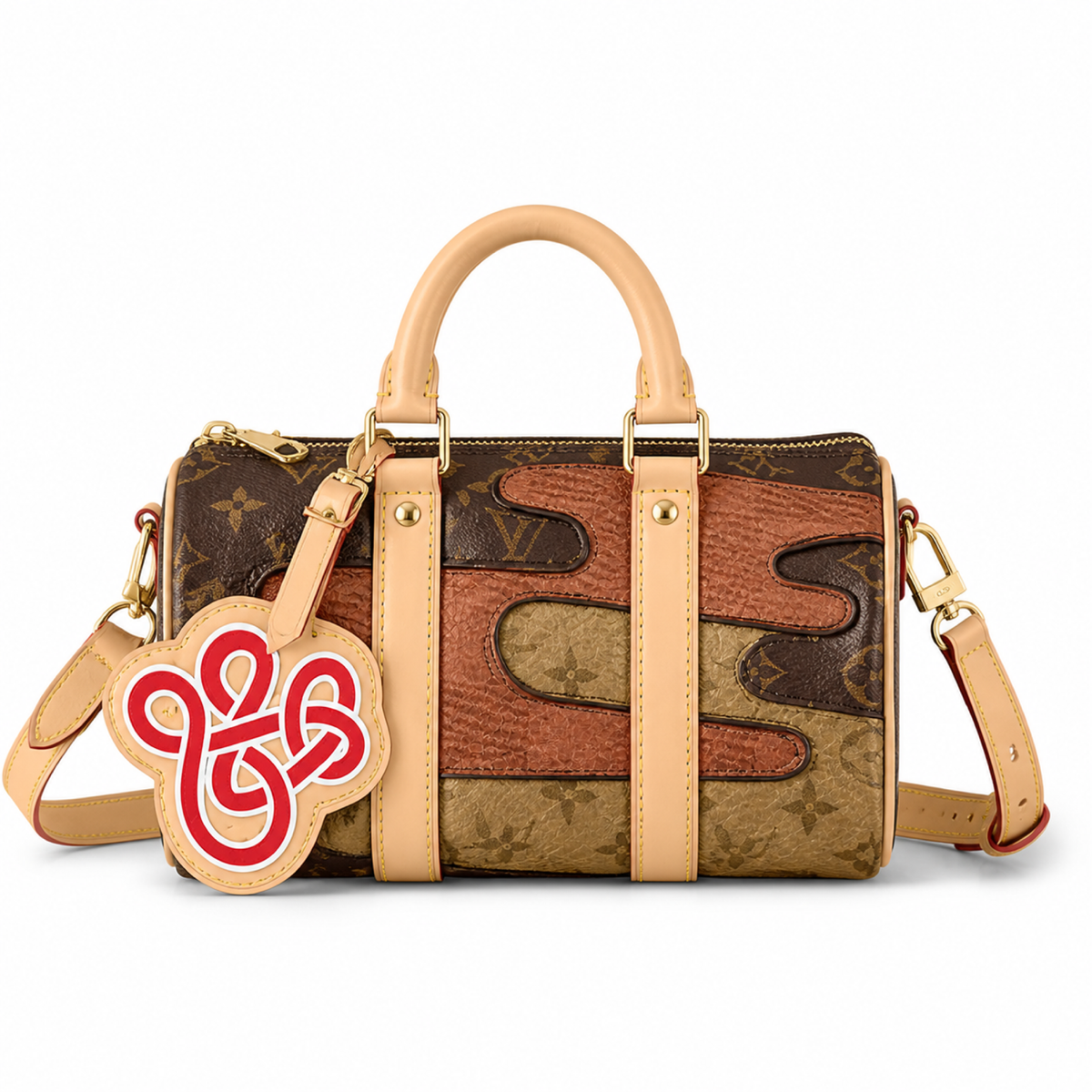 Louis Vuitton Monogram Double Zip Pochette in Heritage Canvas