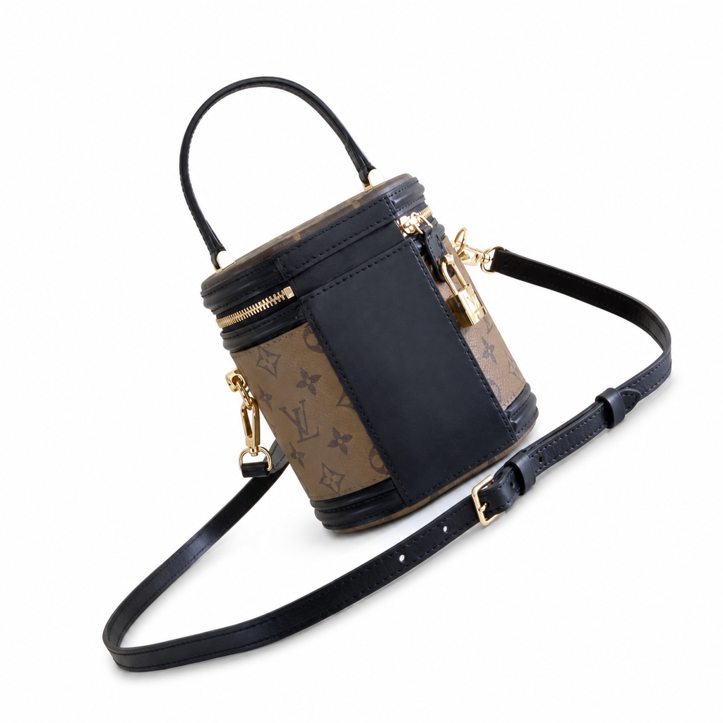 LV Cannes Cylinder Bag | Monogram Reverse Canvas Luxury Handbag