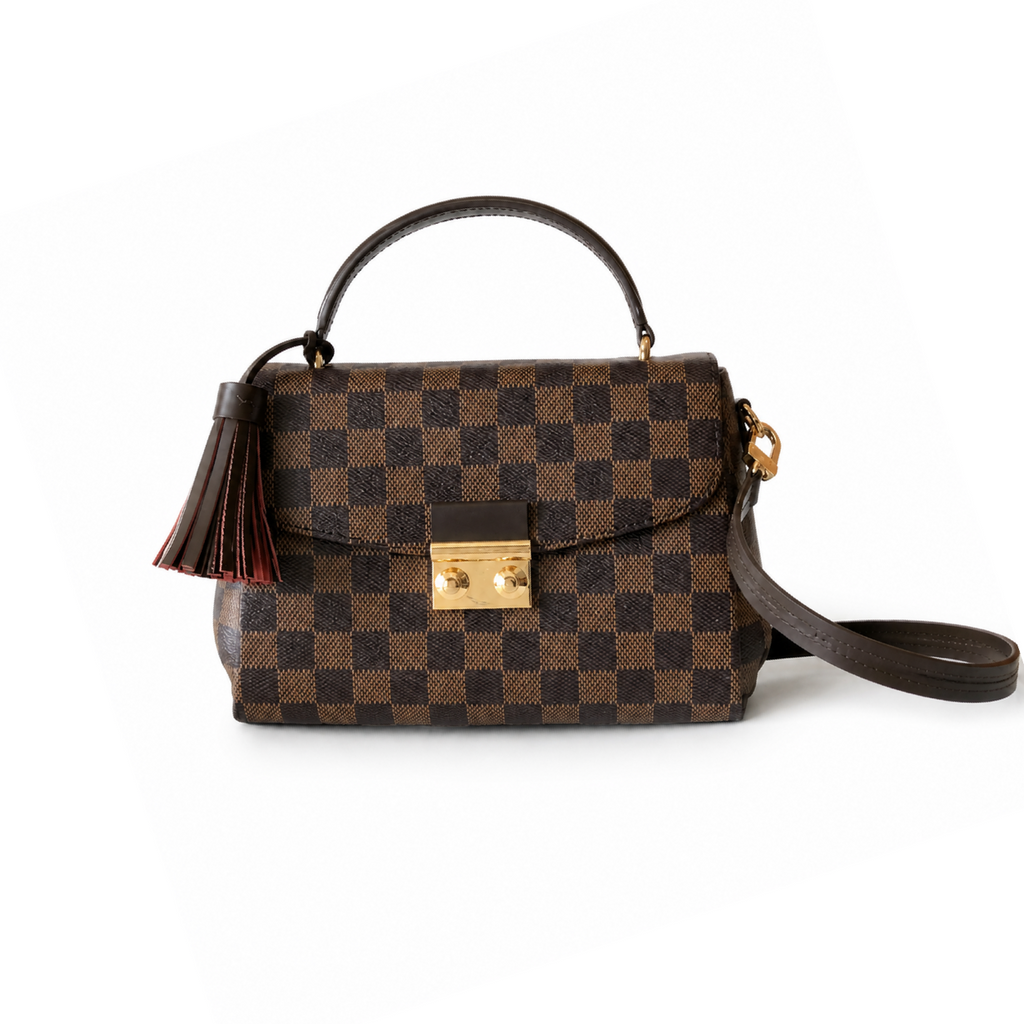 Louis Vuitton Siena MM — Damier Ebène Canvas & Dark Brown