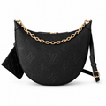 LV Loop Half-Moon Bag | Empreinte Embossed Leather Gold Chain