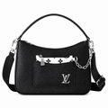 Louis Vuitton Croisette — Noir Epi Leather & Monogram Canvas Strap