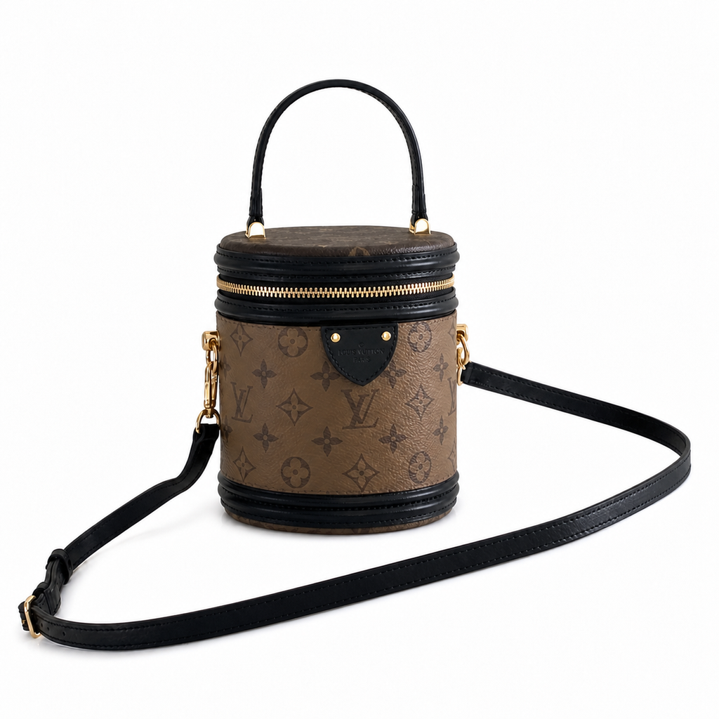 LV Cannes Cylinder Bag | Monogram Reverse Canvas Luxury Handbag