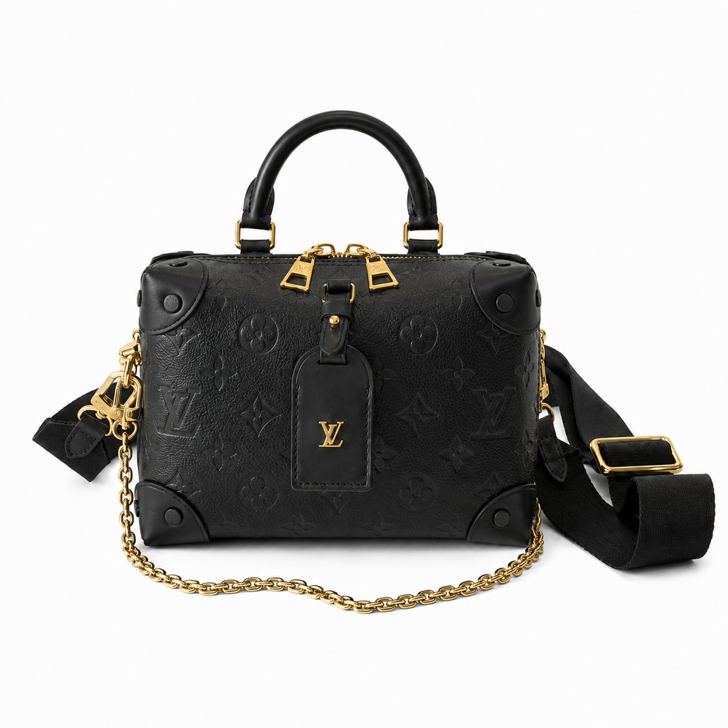 Louis Vuitton Twist MM Flap Crossbody in Damier Azur Canvas