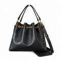 Louis Vuitton NéoNoé MM — Noir Empreinte, Gold Chain Drawstring & Tonal Black Handles