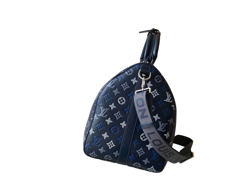 Louis Vuitton Keepall Bandoulière 55 — Navy Monogram Canvas