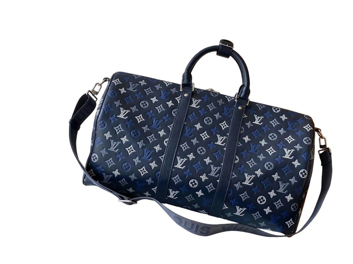 Louis Vuitton Keepall Bandoulière 55 — Navy Monogram Canvas