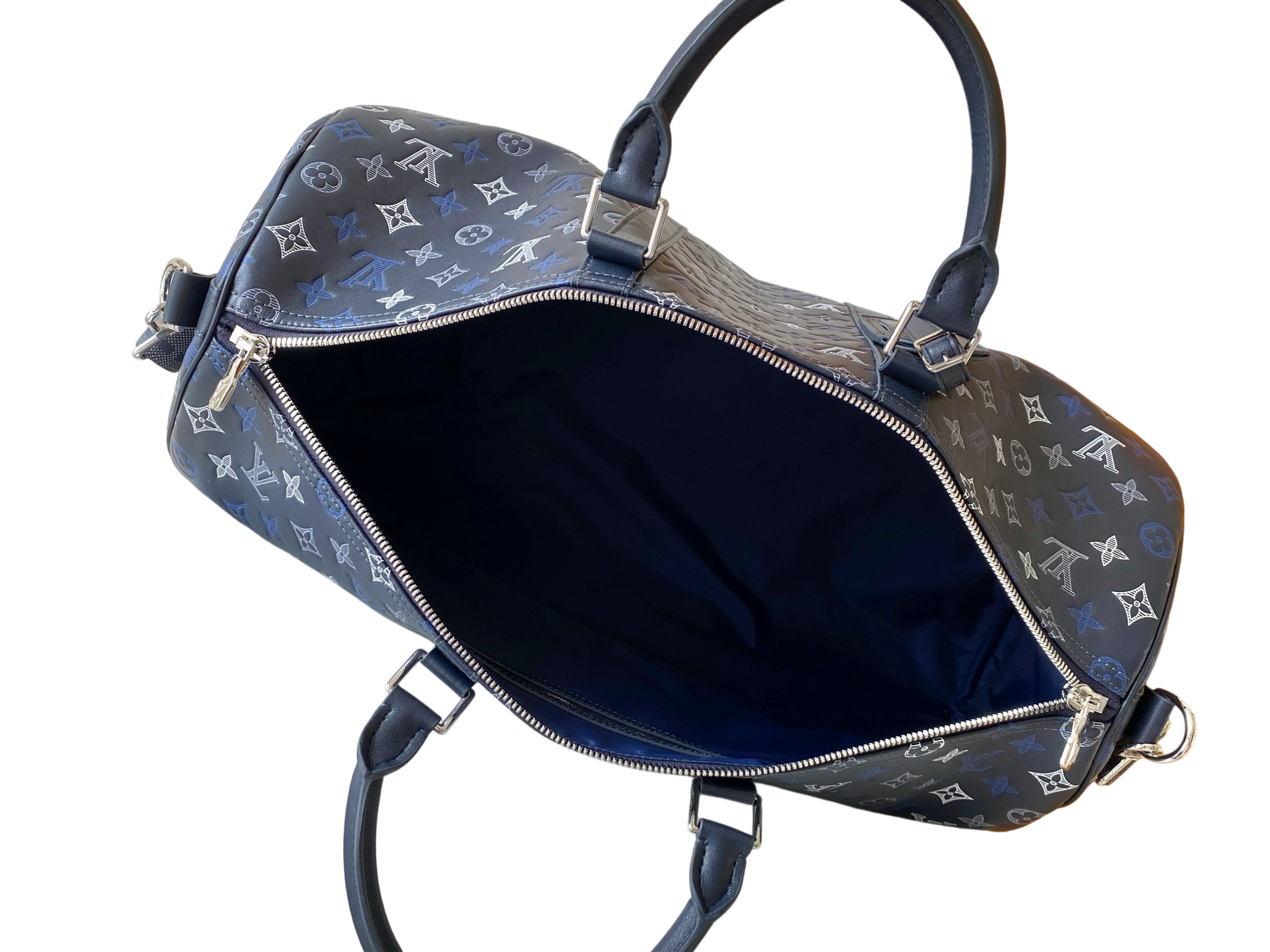 Louis Vuitton Keepall Bandoulière 55 — Navy Monogram Canvas